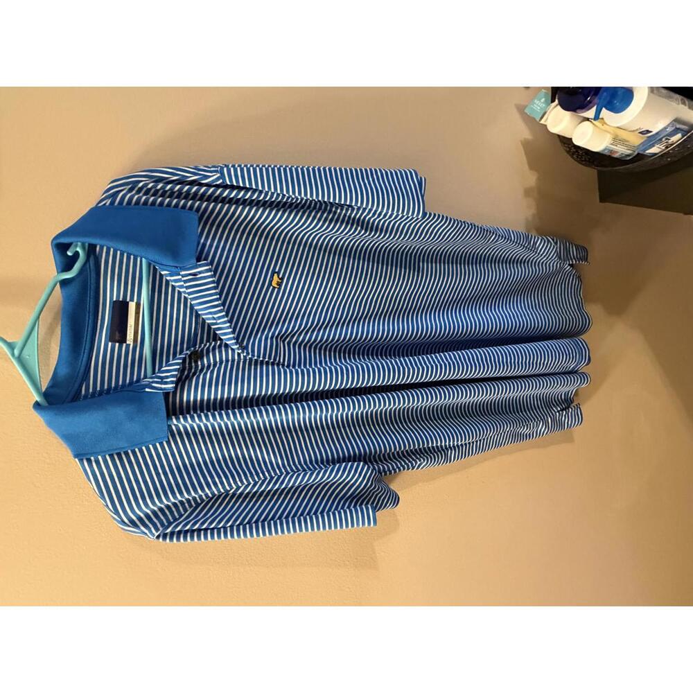 Jack Nicklaus StayDri Blue Striped Polo Shirt XXL